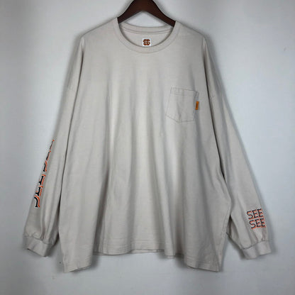 【中古品】【メンズ】 SEE SEE シーシー BIG SIZE L/S POCKET TEE ビッグ サイズ ロングスリーブ ポケット Tシャツ 長袖 トップス 142-260109-yy-01-tei サイズ：XXL カラー：アッシュグレー 万代Net店