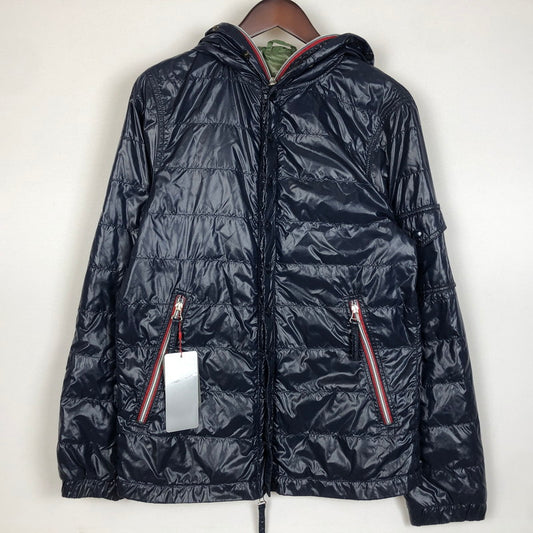 【中古品】【メンズ】 DUVETICA デュベティカ DOWN JACKET U.3390.00-1035R ダウンジャケット アウター フェザー 141-260111-ko-08-tei サイズ：46 カラー：ネイビー 万代Net店