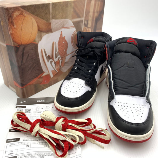 【中古品】【メンズ】 NIKE ナイキ AIR JORDAN 1 RETRO HIGH OG BLACK TOE REIMAGINED DZ5485-106 エアジョーダン1 レトロ ハイ スニーカー 靴 シューズ 160-260917-ko-02-teih サイズ：27.5cm カラー：ブラックレッド 万代Net店