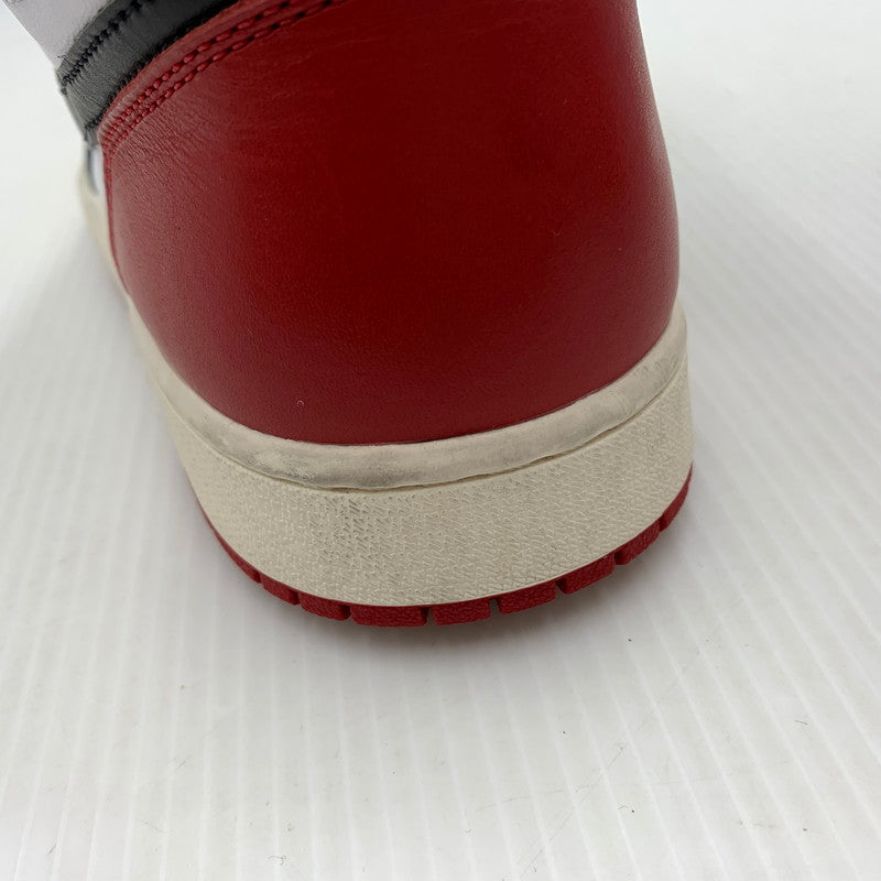 【中古品】【メンズ】 NIKE ナイキ AIR JORDAN 1 RETRO HIGH OG BLACK TOE REIMAGINED DZ5485-106 エアジョーダン1 レトロ ハイ スニーカー 靴 シューズ 160-260917-ko-02-teih サイズ：27.5cm カラー：ブラックレッド 万代Net店
