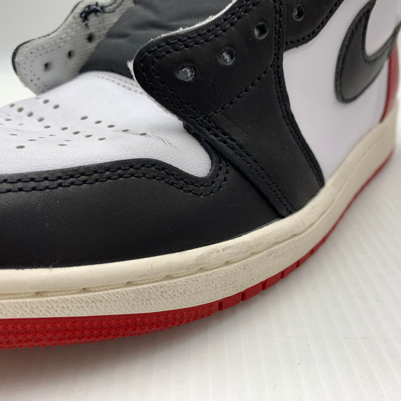 【中古品】【メンズ】 NIKE ナイキ AIR JORDAN 1 RETRO HIGH OG BLACK TOE REIMAGINED DZ5485-106 エアジョーダン1 レトロ ハイ スニーカー 靴 シューズ 160-260917-ko-02-teih サイズ：27.5cm カラー：ブラックレッド 万代Net店