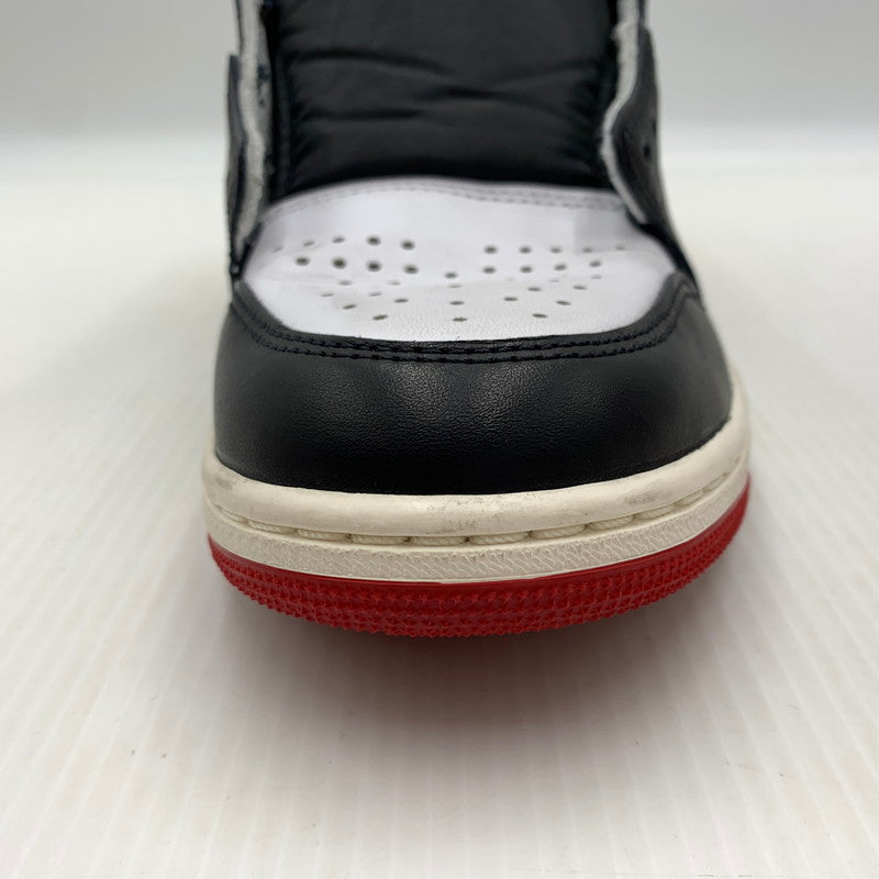 【中古品】【メンズ】 NIKE ナイキ AIR JORDAN 1 RETRO HIGH OG BLACK TOE REIMAGINED DZ5485-106 エアジョーダン1 レトロ ハイ スニーカー 靴 シューズ 160-260917-ko-02-teih サイズ：27.5cm カラー：ブラックレッド 万代Net店