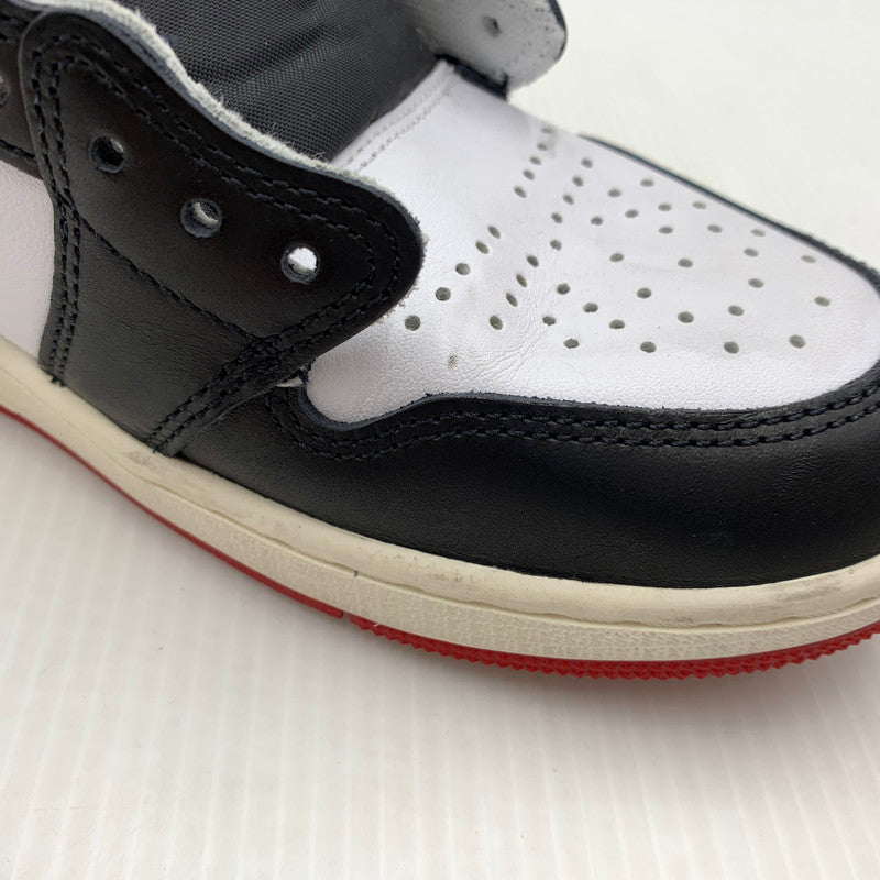 【中古品】【メンズ】 NIKE ナイキ AIR JORDAN 1 RETRO HIGH OG BLACK TOE REIMAGINED DZ5485-106 エアジョーダン1 レトロ ハイ スニーカー 靴 シューズ 160-260917-ko-02-teih サイズ：27.5cm カラー：ブラックレッド 万代Net店