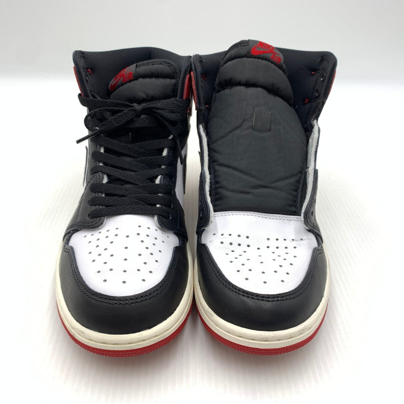【中古品】【メンズ】 NIKE ナイキ AIR JORDAN 1 RETRO HIGH OG BLACK TOE REIMAGINED DZ5485-106 エアジョーダン1 レトロ ハイ スニーカー 靴 シューズ 160-260917-ko-02-teih サイズ：27.5cm カラー：ブラックレッド 万代Net店