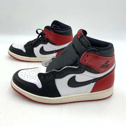 【中古品】【メンズ】 NIKE ナイキ AIR JORDAN 1 RETRO HIGH OG BLACK TOE REIMAGINED DZ5485-106 エアジョーダン1 レトロ ハイ スニーカー 靴 シューズ 160-260917-ko-02-teih サイズ：27.5cm カラー：ブラックレッド 万代Net店
