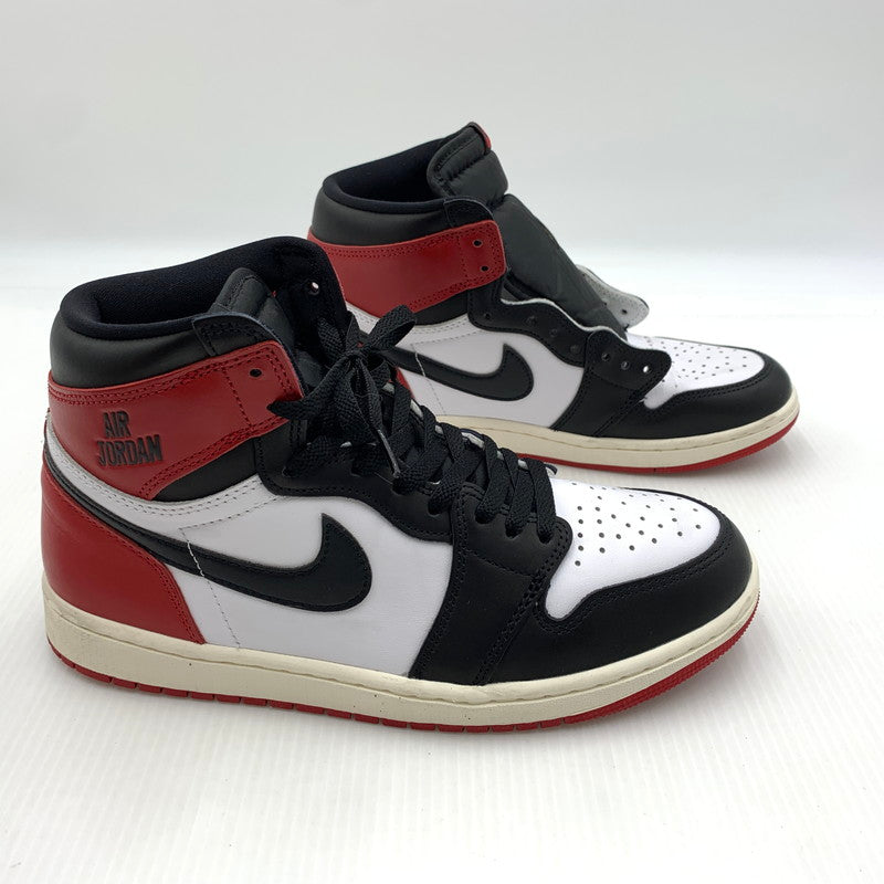 【中古品】【メンズ】 NIKE ナイキ AIR JORDAN 1 RETRO HIGH OG BLACK TOE REIMAGINED DZ5485-106 エアジョーダン1 レトロ ハイ スニーカー 靴 シューズ 160-260917-ko-02-teih サイズ：27.5cm カラー：ブラックレッド 万代Net店