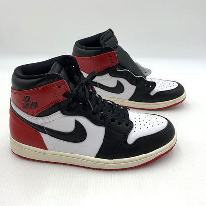 【中古品】【メンズ】 NIKE ナイキ AIR JORDAN 1 RETRO HIGH OG BLACK TOE REIMAGINED DZ5485-106 エアジョーダン1 レトロ ハイ スニーカー 靴 シューズ 160-260917-ko-02-teih サイズ：27.5cm カラー：ブラックレッド 万代Net店