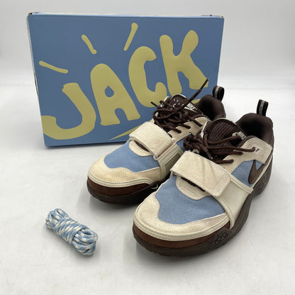 【中古品】【メンズ】 NIKE ナイキ × TRAVISSCOTT トラヴィススコット 別注コラボ ZOOM FIELD JAXX HQ3072-400 ズーム フィールド ジャックス スニーカー 靴 160-260904-yo-03-teih サイズ：27.5cm カラー：レーチェブルー/アイボリー 万代Net店