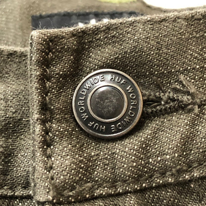 【中古品】【メンズ】 HUF ハフ CLASSIC DENIM PANTS クラシック デニムパンツ ボトムス ジーンズ 153-260111-yy-20-tei サイズ：32 カラー：グリーン 万代Net店