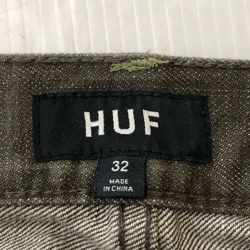 【中古品】【メンズ】 HUF ハフ CLASSIC DENIM PANTS クラシック デニムパンツ ボトムス ジーンズ 153-260111-yy-20-tei サイズ：32 カラー：グリーン 万代Net店