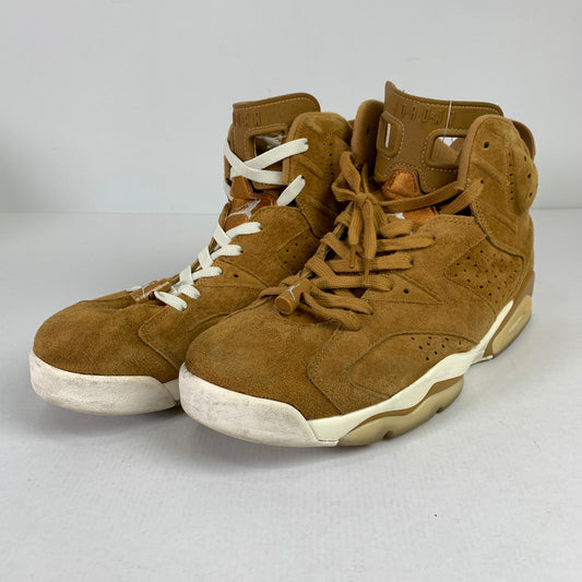 【中古品】【メンズ】 NIKE ナイキ 384664-705 AIR JORDAN 6 RETRO "WHEAT" エアジョーダン6 レトロ スニーカー 靴 160-260515-ky-08-teih サイズ：29.5cm カラー：ブラウン 万代Net店