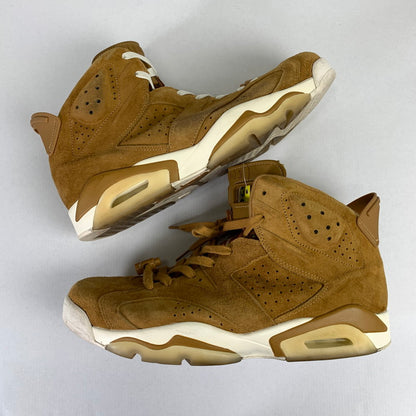 【中古品】【メンズ】 NIKE ナイキ 384664-705 AIR JORDAN 6 RETRO "WHEAT" エアジョーダン6 レトロ スニーカー 靴 160-260515-ky-08-teih サイズ：29.5cm カラー：ブラウン 万代Net店