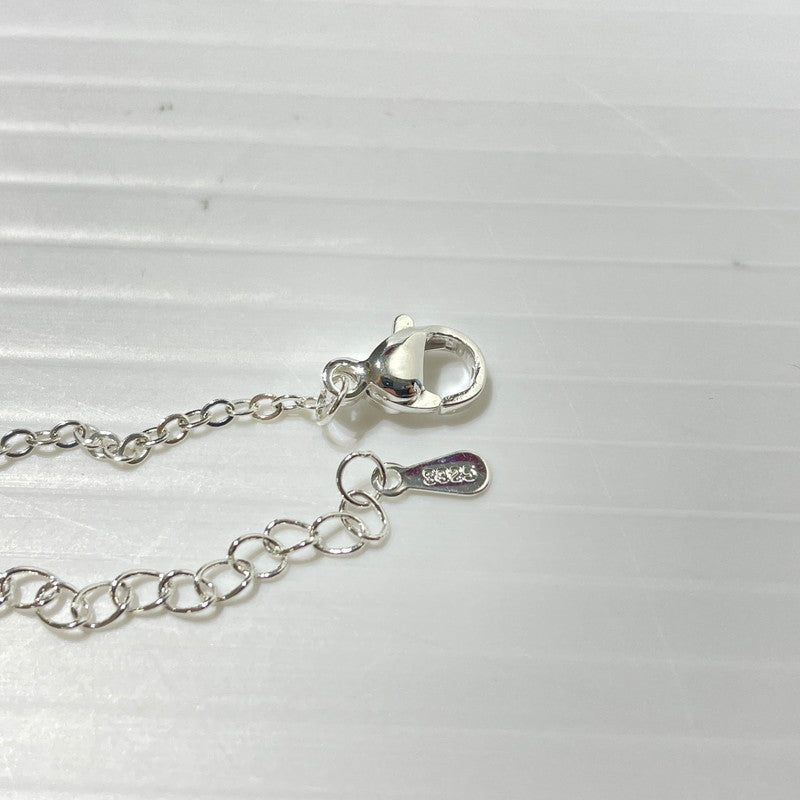 【中古品】【レディース】 UNKNOWN MOISSANITE STONE SILVER NECKLACE モアサナイト 3連ストーン シルバーネックレス アクセサリー 192-260221-yo-16-tei カラー：シルバー 万代Net店