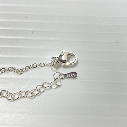 【中古品】【レディース】 UNKNOWN MOISSANITE STONE SILVER NECKLACE モアサナイト 3連ストーン シルバーネックレス アクセサリー 192-260221-yo-16-tei カラー：シルバー 万代Net店