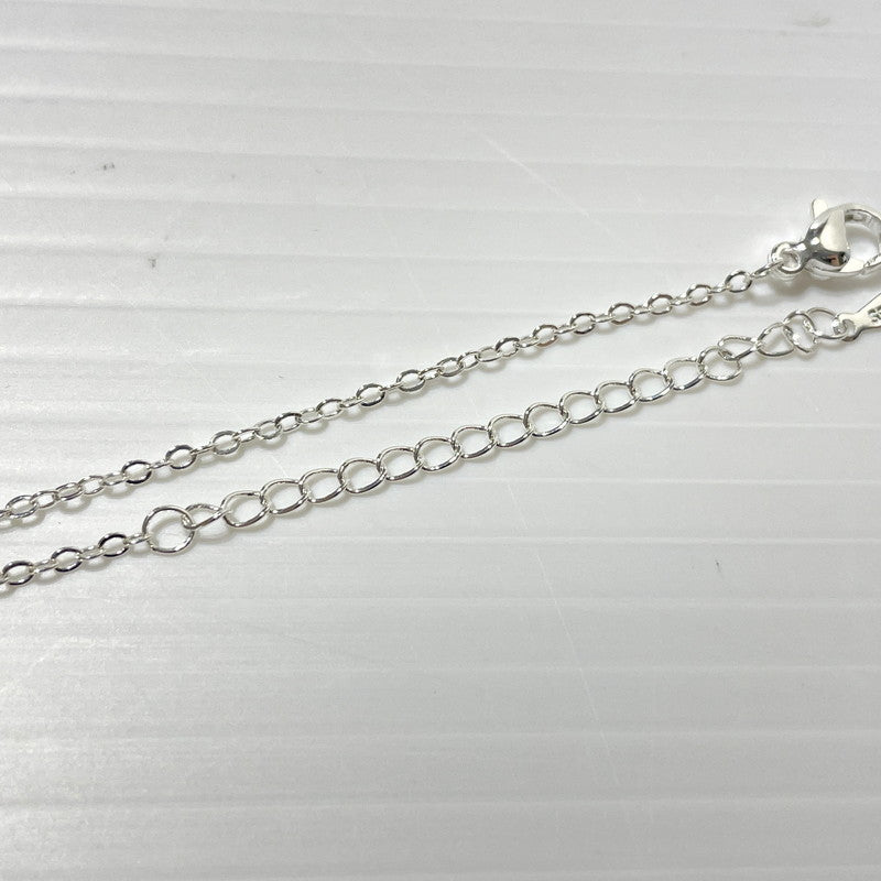 【中古品】【レディース】 UNKNOWN MOISSANITE STONE SILVER NECKLACE モアサナイト 3連ストーン シルバーネックレス アクセサリー 192-260221-yo-16-tei カラー：シルバー 万代Net店
