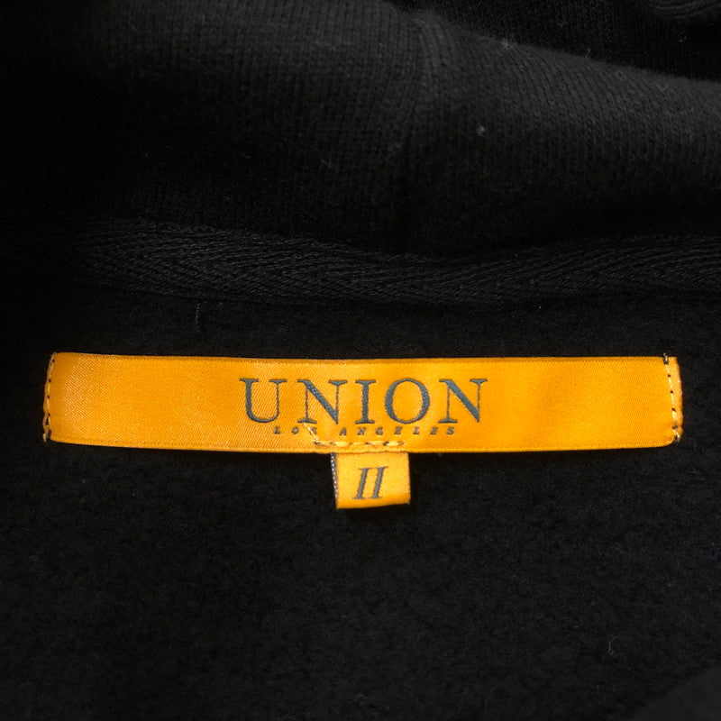 【中古品】【メンズ】 UNION ユニオン PATTA DAAMN HOODIE パッタ ダームン フーディー トップス プルオーバーパーカー USA製 142-260111-yy-09-tei サイズ：M カラー：ブラック 万代Net店