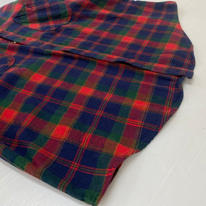 【現状渡し品】【メンズ】 OSH KOSH オシュコシュ 80's FLANNEL CHECK SHIRT 80年代 フランネルチェックシャツ トップス ネルシャツ 145-260702-ss-05-tei サイズ：不明 カラー：レッド 万代Net店