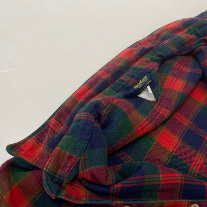 【現状渡し品】【メンズ】 OSH KOSH オシュコシュ 80's FLANNEL CHECK SHIRT 80年代 フランネルチェックシャツ トップス ネルシャツ 145-260702-ss-05-tei サイズ：不明 カラー：レッド 万代Net店