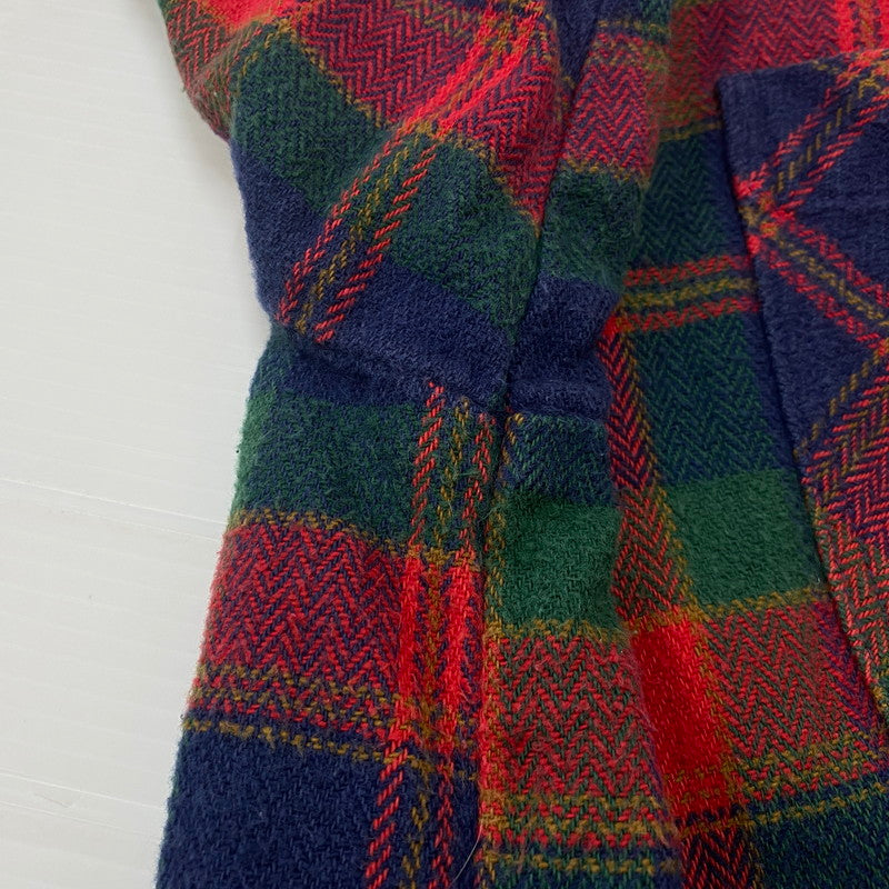 【現状渡し品】【メンズ】 OSH KOSH オシュコシュ 80's FLANNEL CHECK SHIRT 80年代 フランネルチェックシャツ トップス ネルシャツ 145-260702-ss-05-tei サイズ：不明 カラー：レッド 万代Net店