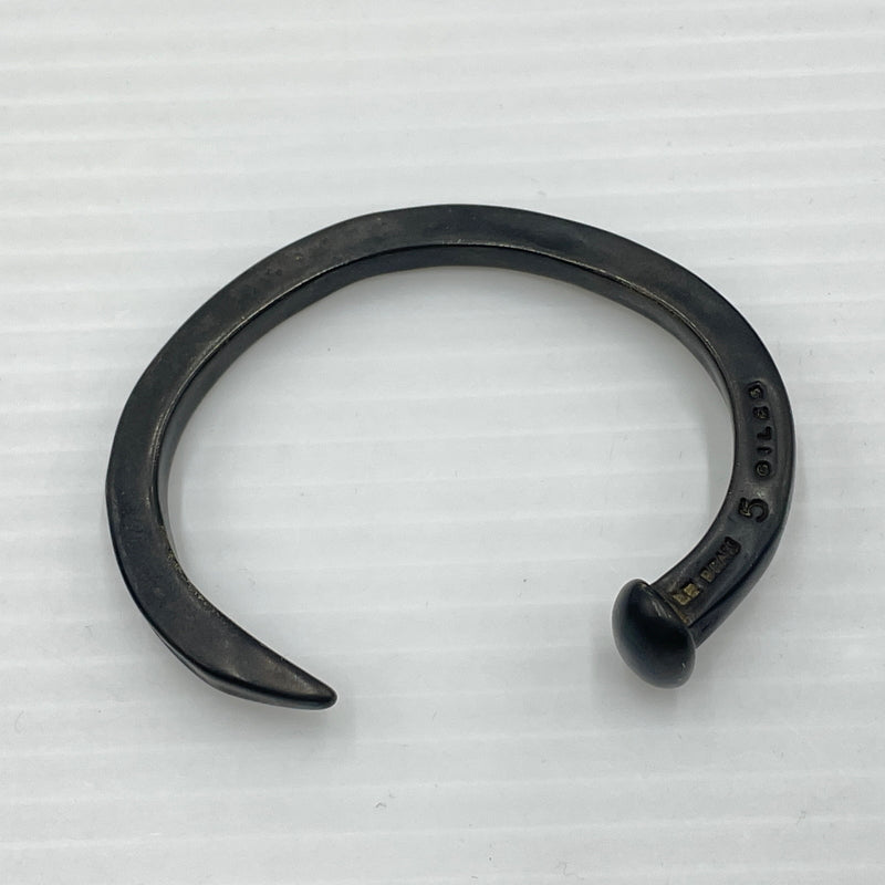 【中古品】【メンズ】 GILES & BROTHER ジャイルス アンド ブラザース SKINNY SPIKE CUFF スキニースパイクカフ パイクバングル アクセサリー ブレスレット 192-260720-ss-05-tei カラー：ミリタリーブラック 万代Net店