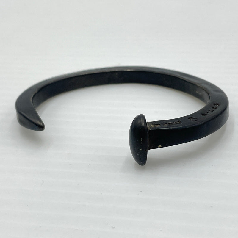 【中古品】【メンズ】 GILES & BROTHER ジャイルス アンド ブラザース SKINNY SPIKE CUFF スキニースパイクカフ パイクバングル アクセサリー ブレスレット 192-260720-ss-05-tei カラー：ミリタリーブラック 万代Net店