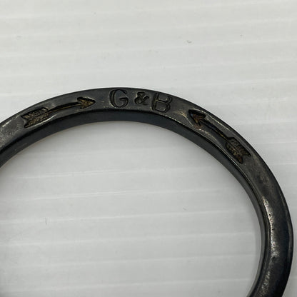 【中古品】【メンズ】 GILES & BROTHER ジャイルス アンド ブラザース SKINNY SPIKE CUFF スキニースパイクカフ パイクバングル アクセサリー ブレスレット 192-260720-ss-05-tei カラー：ミリタリーブラック 万代Net店