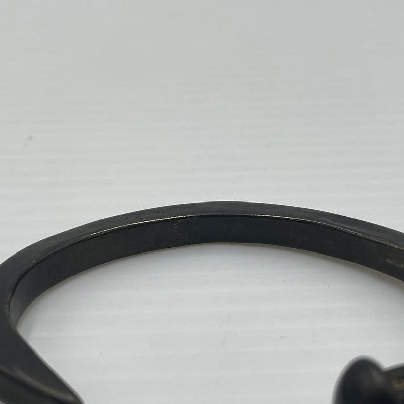 【中古品】【メンズ】 GILES & BROTHER ジャイルス アンド ブラザース SKINNY SPIKE CUFF スキニースパイクカフ パイクバングル アクセサリー ブレスレット 192-260720-ss-05-tei カラー：ミリタリーブラック 万代Net店