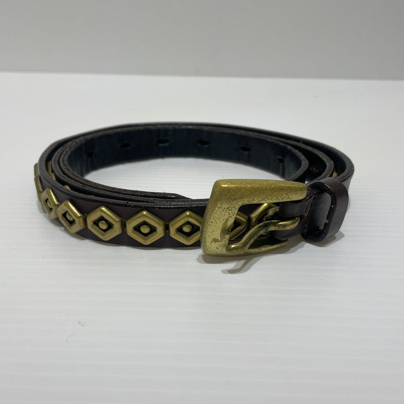 【現状渡し品】【メンズ】 A BATHING APE アベイシング エイプ NARROW BELT ナローベルト アクセサリー レザー 205-260715-ko-06-tei サイズ：M カラー：M 万代Net店