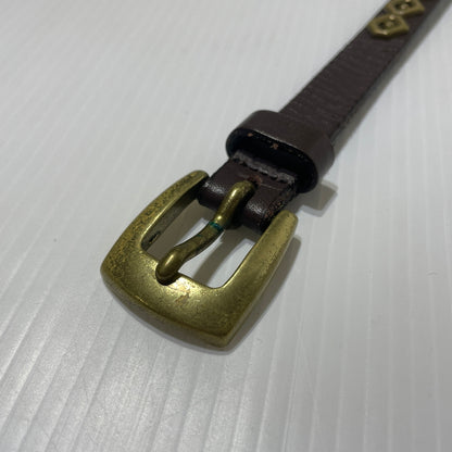 【現状渡し品】【メンズ】 A BATHING APE アベイシング エイプ NARROW BELT ナローベルト アクセサリー レザー 205-260715-ko-06-tei サイズ：M カラー：M 万代Net店