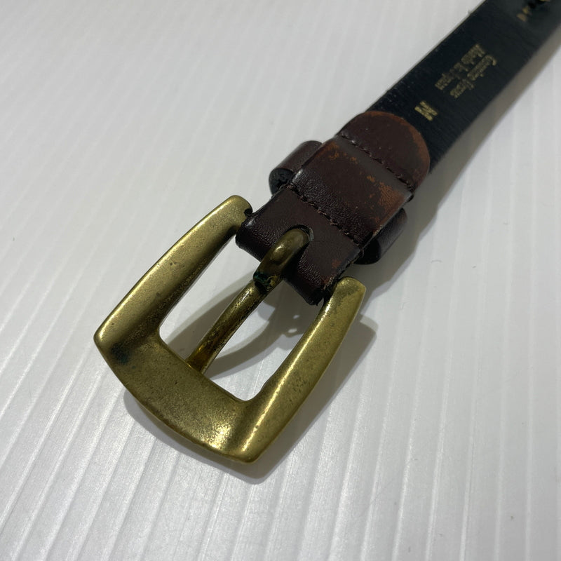【現状渡し品】【メンズ】 A BATHING APE アベイシング エイプ NARROW BELT ナローベルト アクセサリー レザー 205-260715-ko-06-tei サイズ：M カラー：M 万代Net店