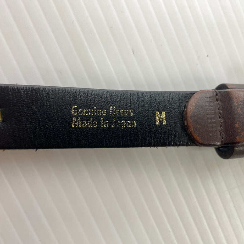 【現状渡し品】【メンズ】 A BATHING APE アベイシング エイプ NARROW BELT ナローベルト アクセサリー レザー 205-260715-ko-06-tei サイズ：M カラー：M 万代Net店