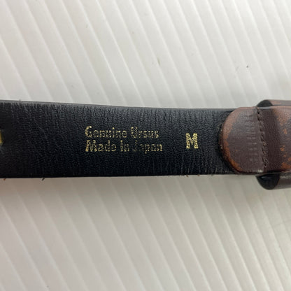 【現状渡し品】【メンズ】 A BATHING APE アベイシング エイプ NARROW BELT ナローベルト アクセサリー レザー 205-260715-ko-06-tei サイズ：M カラー：M 万代Net店