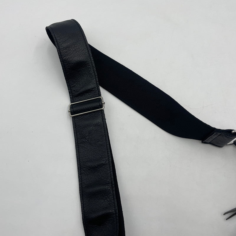 【中古品】【メンズ】 schott ショット SCHOTT PADDED BANANA BAG 3109022 パデット レザー バナナ バッグ カバン ショルダーバッグ 188-260114-ks-31-tei カラー：ブラック 万代Net店