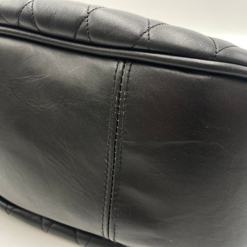 【中古品】【メンズ】 schott ショット SCHOTT PADDED BANANA BAG 3109022 パデット レザー バナナ バッグ カバン ショルダーバッグ 188-260114-ks-31-tei カラー：ブラック 万代Net店