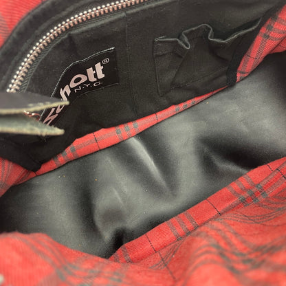 【中古品】【メンズ】 schott ショット SCHOTT PADDED BANANA BAG 3109022 パデット レザー バナナ バッグ カバン ショルダーバッグ 188-260114-ks-31-tei カラー：ブラック 万代Net店