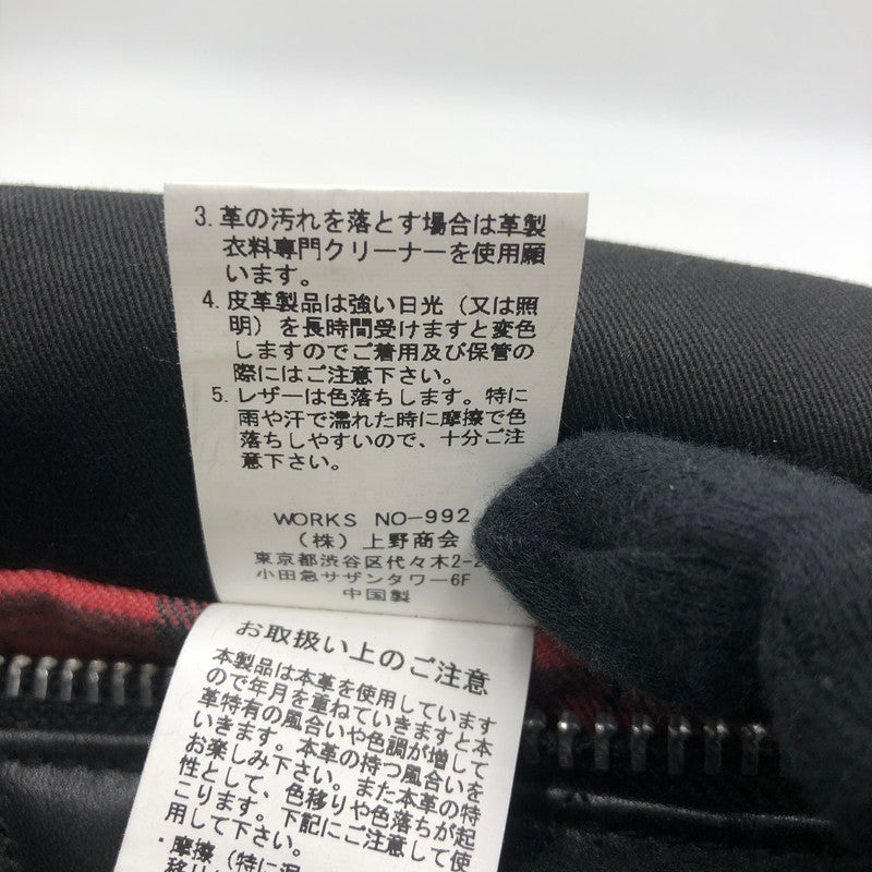 【中古品】【メンズ】 schott ショット SCHOTT PADDED BANANA BAG 3109022 パデット レザー バナナ バッグ カバン ショルダーバッグ 188-260114-ks-31-tei カラー：ブラック 万代Net店