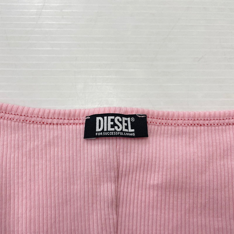 【中古品】【レディース】 DIESEL ディーゼル SET UP ROOM WEAR A09655 セットアップ ルームウェア カーディガン 168-260114-ks-30-tei サイズ：M カラー：ピンク 万代Net店