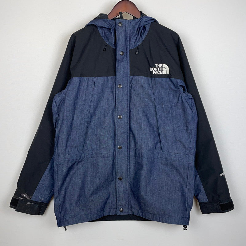【ジャンク品】【メンズ】 THE NORTH FACE ザ・ノースフェイス MOUNTAIN LIGHT DENIM JACKET NP12032 マウンテンライト デニム ジャケット ライトアウター 144-260114-ks-10-fuz サイズ：L カラー：インディゴ 万代Net店