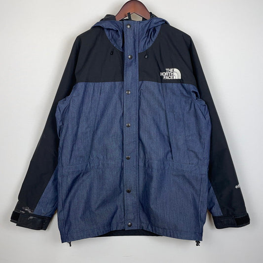【ジャンク品】【メンズ】 THE NORTH FACE ザ・ノースフェイス MOUNTAIN LIGHT DENIM JACKET NP12032 マウンテンライト デニム ジャケット ライトアウター 144-260114-ks-10-fuz サイズ：L カラー：インディゴ 万代Net店