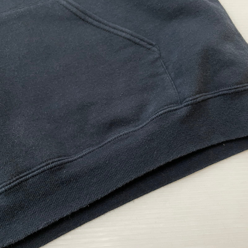 【中古品】【メンズ】 SEE SEE シーシー × FRUITS OF THE LOOM フルーツオブザルーム 別注 コラボ L/S LOGO FOODIE ロングスリーブ ロゴ フーディ トップス プルオーバーパーカー 140-260114-ks-17-fuzh サイズ：L カラー：ブラック 万代Net店