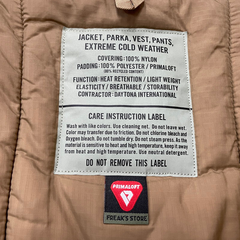 【中古品】【メンズ】 FREAK'S STORE フリークスストア PRIMALOFT JACKET 223-1516 プリマロフト ジャケット アウター 中綿ジャケット 147-260114-ks-04-tei サイズ：L カラー：ベージュ 万代Net店