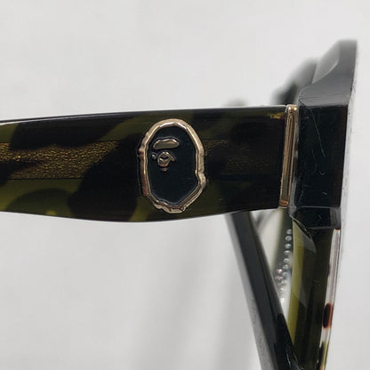 【中古品】【メンズ】 A BATHING APE アベイシングエイプ OPTICAL FLAME BA13002 オプティカル フレーム メガネ アイウェア アクセサリー 度入り 203-260117-yy-13-tei サイズ：46□24 147 カラー：グリーン 万代Net店