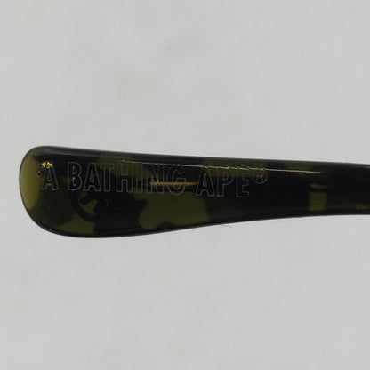 【中古品】【メンズ】 A BATHING APE アベイシングエイプ OPTICAL FLAME BA13002 オプティカル フレーム メガネ アイウェア アクセサリー 度入り 203-260117-yy-13-tei サイズ：46□24 147 カラー：グリーン 万代Net店