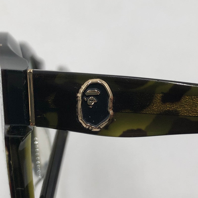 【中古品】【メンズ】 A BATHING APE アベイシングエイプ OPTICAL FLAME BA13002 オプティカル フレーム メガネ アイウェア アクセサリー 度入り 203-260117-yy-13-tei サイズ：46□24 147 カラー：グリーン 万代Net店