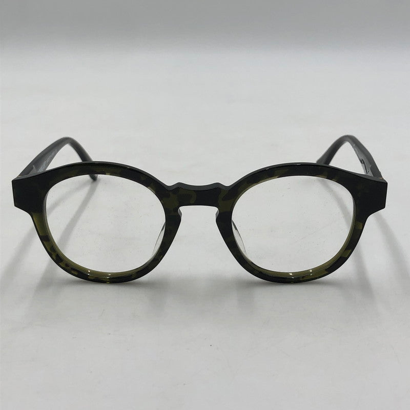 【中古品】【メンズ】 A BATHING APE アベイシングエイプ OPTICAL FLAME BA13002 オプティカル フレーム メガネ アイウェア アクセサリー 度入り 203-260117-yy-13-tei サイズ：46□24 147 カラー：グリーン 万代Net店