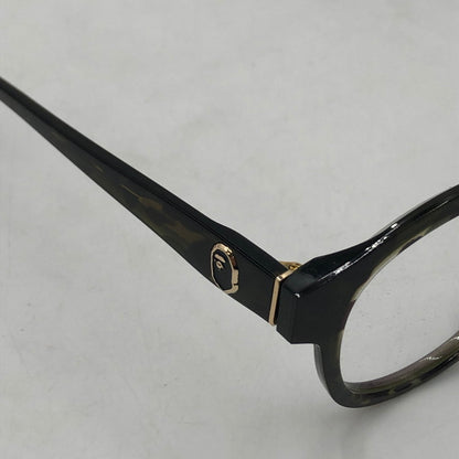 【中古品】【メンズ】 A BATHING APE アベイシングエイプ OPTICAL FLAME BA13002 オプティカル フレーム メガネ アイウェア アクセサリー 度入り 203-260117-yy-13-tei サイズ：46□24 147 カラー：グリーン 万代Net店