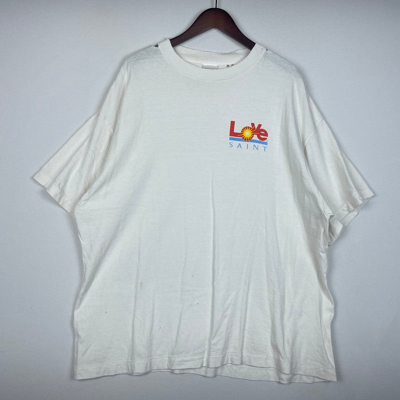 【中古品】【メンズ】 SAINT Mxxxxxx SAINT MICHAEL セントマイケル LOVE_SS TEE SM-HR8-0000-024 半袖 トップス 142-260114-ks-25-fuzh サイズ：XXL カラー：ホワイト 万代Net店