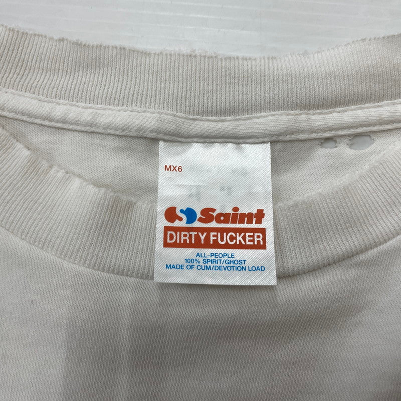 【中古品】【メンズ】 SAINT Mxxxxxx SAINT MICHAEL セントマイケル LOVE_SS TEE SM-HR8-0000-024 半袖 トップス 142-260114-ks-25-fuzh サイズ：XXL カラー：ホワイト 万代Net店