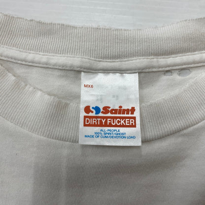 【中古品】【メンズ】 SAINT Mxxxxxx SAINT MICHAEL セントマイケル LOVE_SS TEE SM-HR8-0000-024 半袖 トップス 142-260114-ks-25-fuzh サイズ：XXL カラー：ホワイト 万代Net店