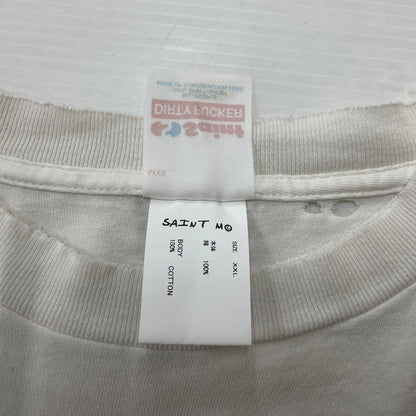 【中古品】【メンズ】 SAINT Mxxxxxx SAINT MICHAEL セントマイケル LOVE_SS TEE SM-HR8-0000-024 半袖 トップス 142-260114-ks-25-fuzh サイズ：XXL カラー：ホワイト 万代Net店